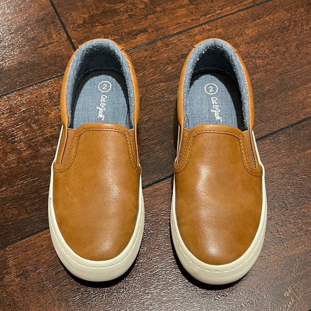SOLD: Cat & Jack Colby Light Brown Slip-On Shoes